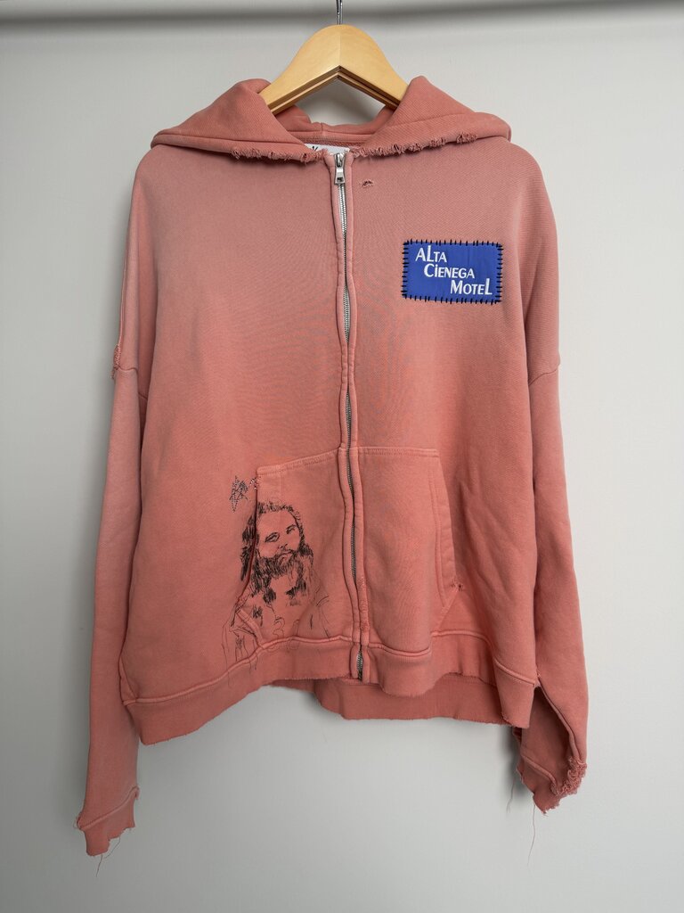 New Alta Cienega Pink Zip Hoodie size XL/2XL