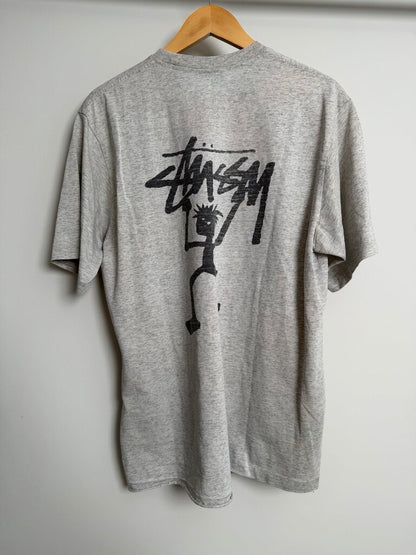 Vintage Bootleg Stussy Tee Grey Size XL (M/L)