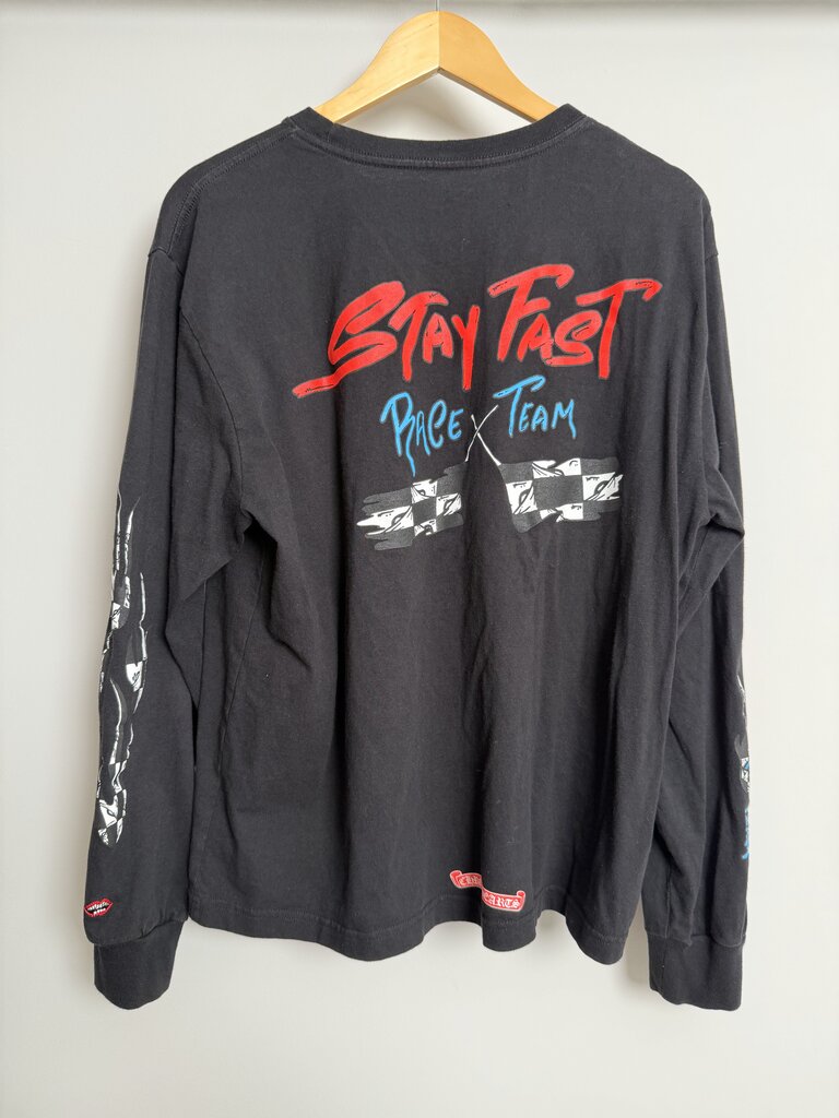 Preowend Chrome Heart Stay Fast Black L/S size XL