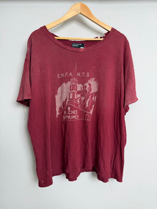 ERD House on Fire Red Tee size XL