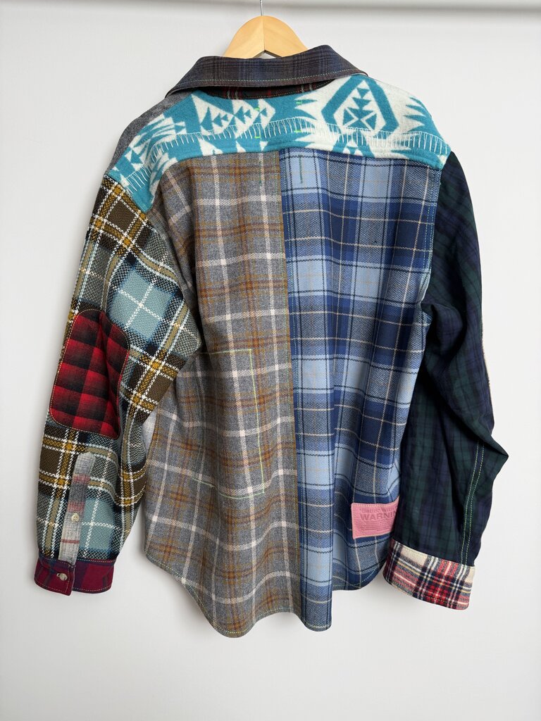New Better With Age Reversible Plaid Flannel size XL