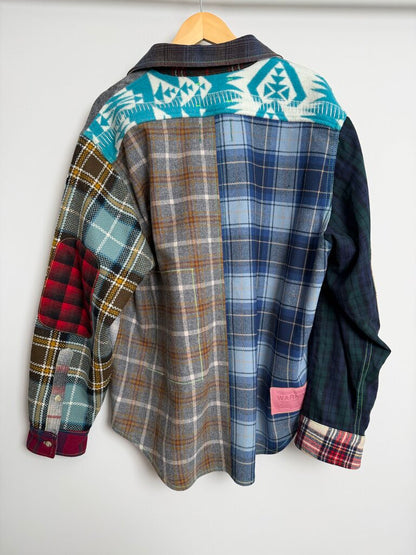 New Better With Age Reversible Plaid Flannel size XL