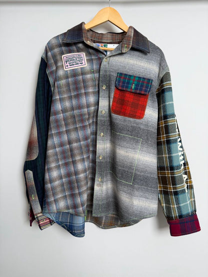 New Better With Age Reversible Plaid Flannel size XL