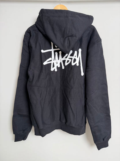 New Stussy Basic Zip Hoodie Black size L