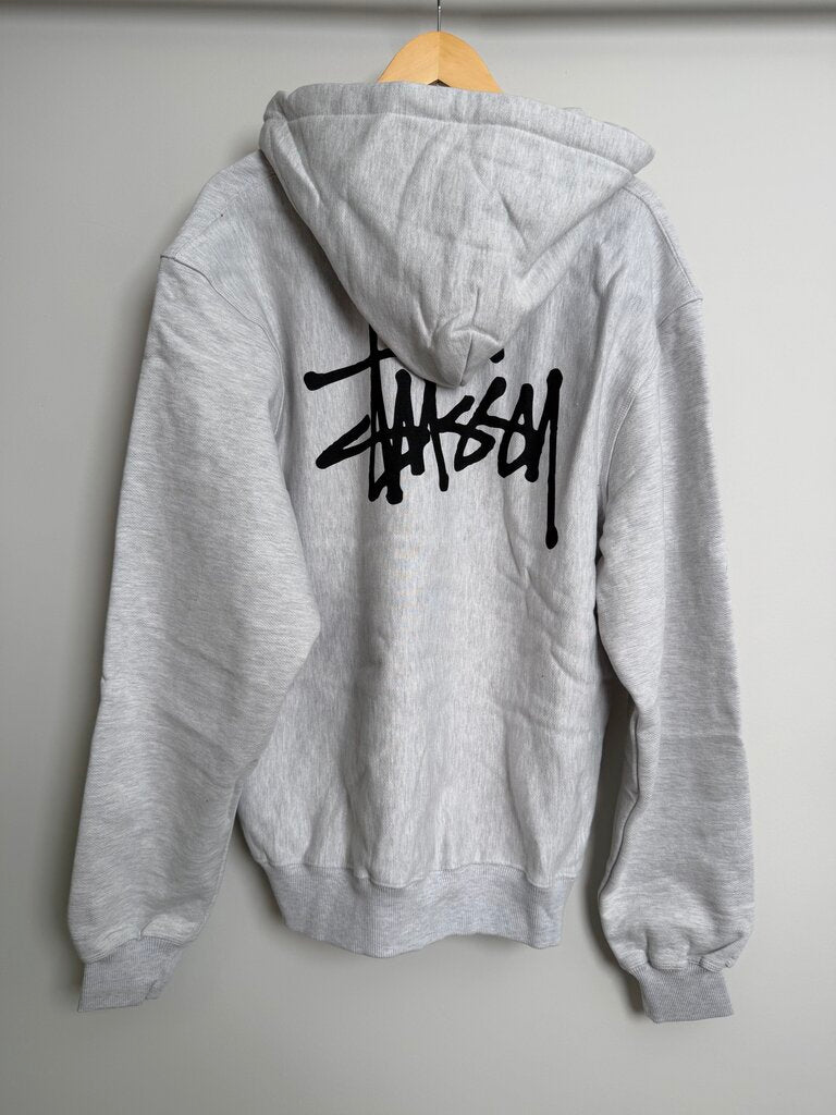 New Stussy Basic Zip Hoodie Grey size XL