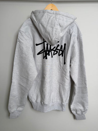 New Stussy Basic Zip Hoodie Grey size XL
