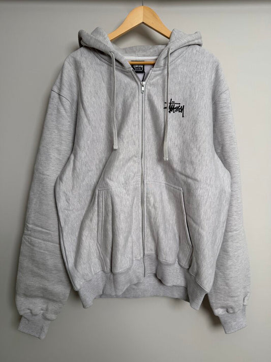 New Stussy Basic Zip Hoodie Grey size XL