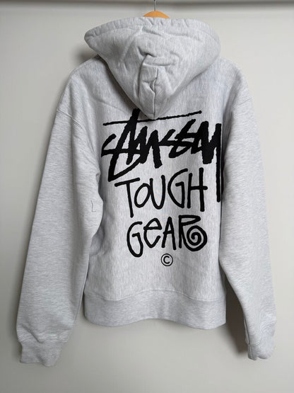 New Stussy Tough Gear Grey Hoodie size XL