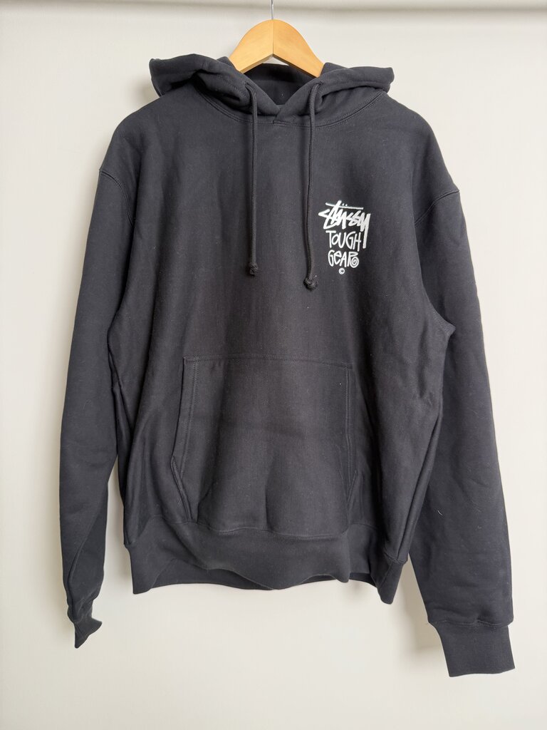 New Stussy Tough Gear Black Hoodie size XL