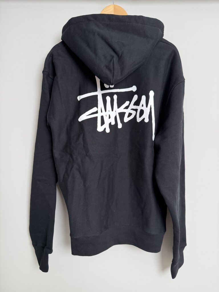 New Stussy Basic Black Hoodie size XL