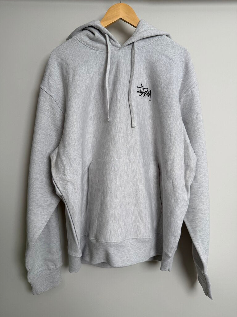 New Stussy Basic Grey Hoodie size XL