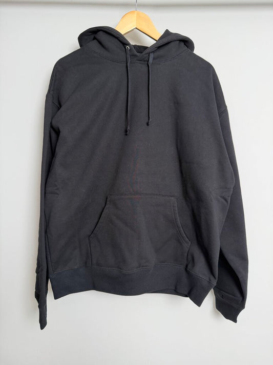 New Supreme Black White Hooded Logo size L