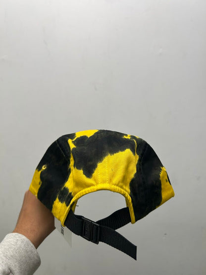 New Supreme Black Yellow Tie Dye Box Logo Hat