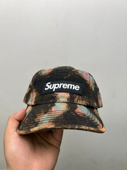 New Supreme Black Blue Pink Tie Dye Box Logo Hat