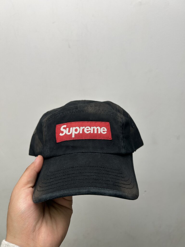 New Supreme Black Tie Dye Box Logo Hat
