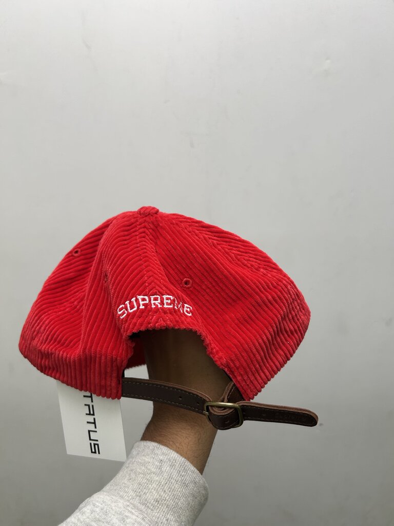 New Supreme Red White S Logo Hat