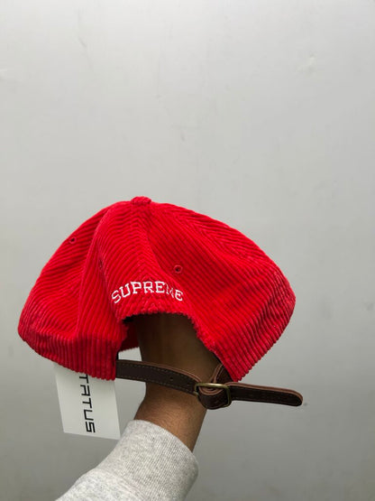 New Supreme Red White S Logo Hat