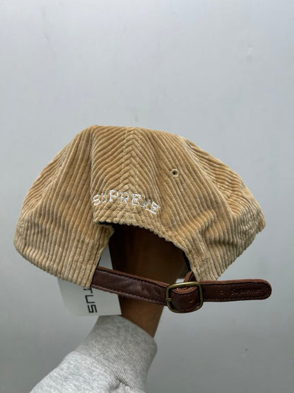 New Supreme Tan White S Logo Hat