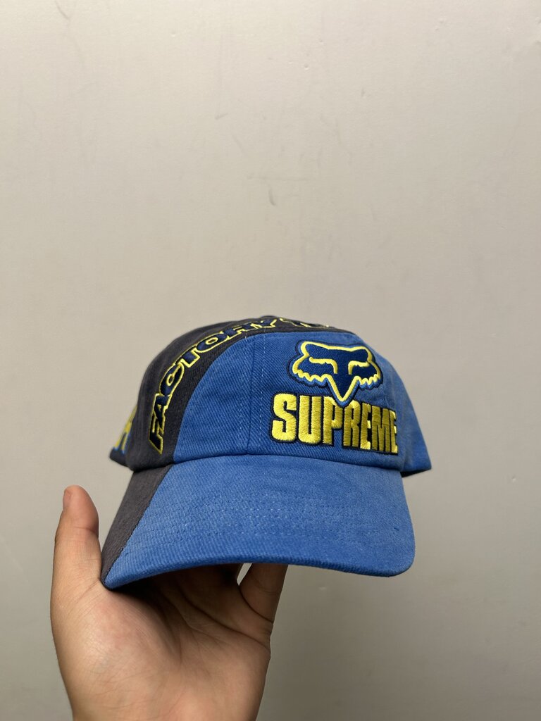 New Supreme Blue Yellow Fox Hat