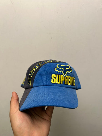 New Supreme Blue Yellow Fox Hat
