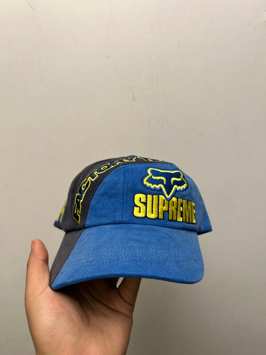 New Supreme Blue Yellow Fox Hat