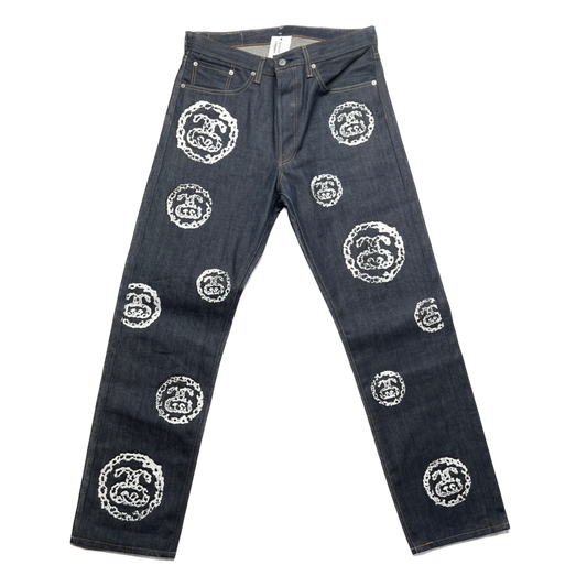 New Denim Tears Stussy Raw Jeans