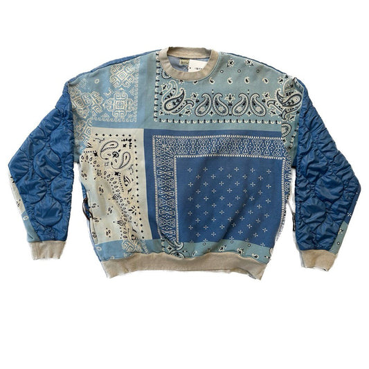 New Kapital Paisley Baby Blue Crewneck size 3