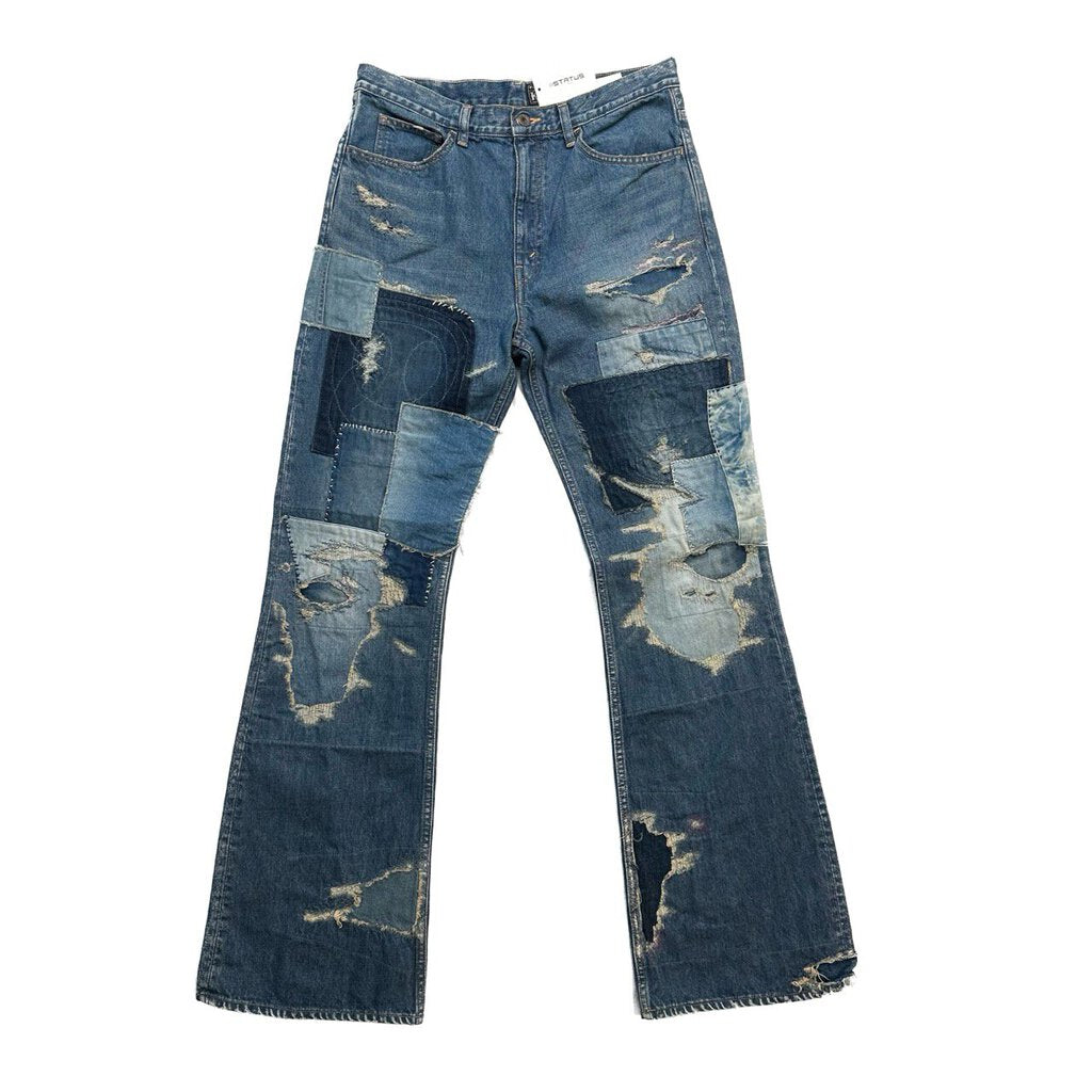 New Kapital Distressed Patch Denim Jeans size 36