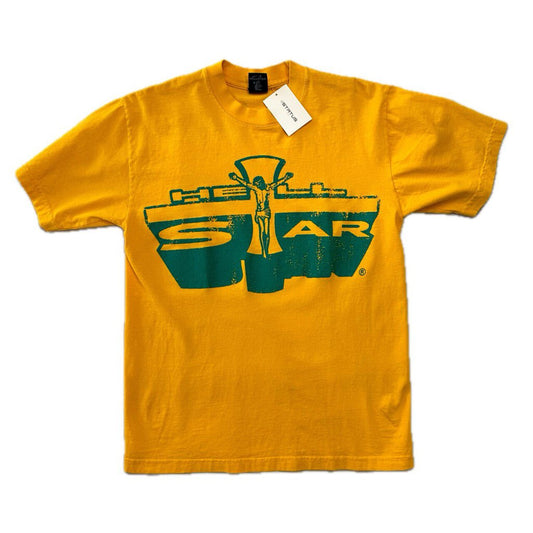 New Hellstar Jesus Yellow Tee size L