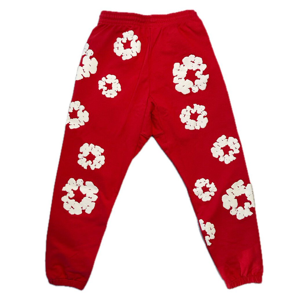 New Denim Tears Red Wreath Sweatpants size L