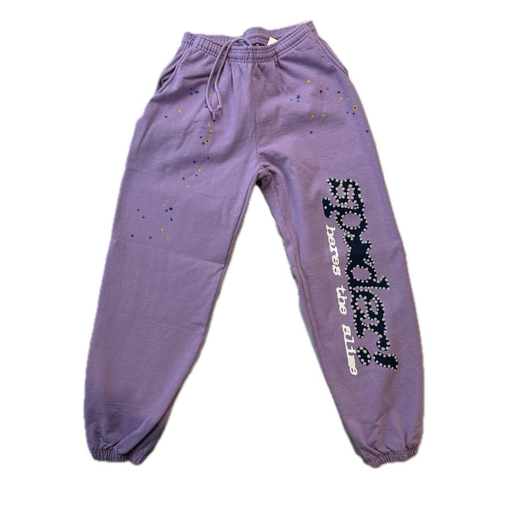 New Sp5der Purple Sweats sz.L