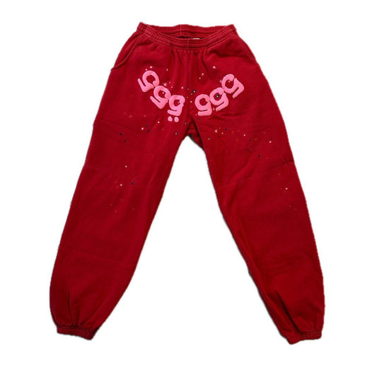 New Sp5der Red Sweats sz.M