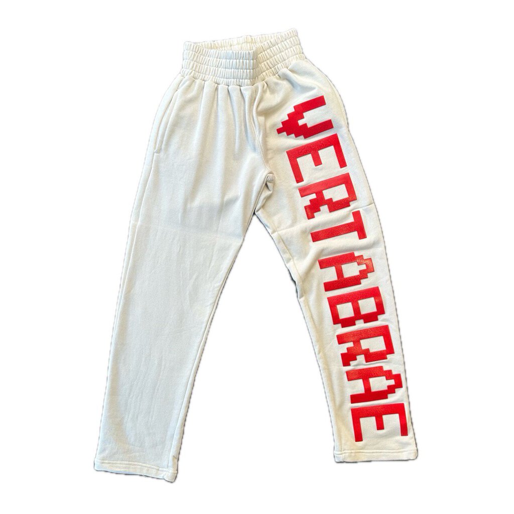 New Vertabrae Red/White Sweatpants