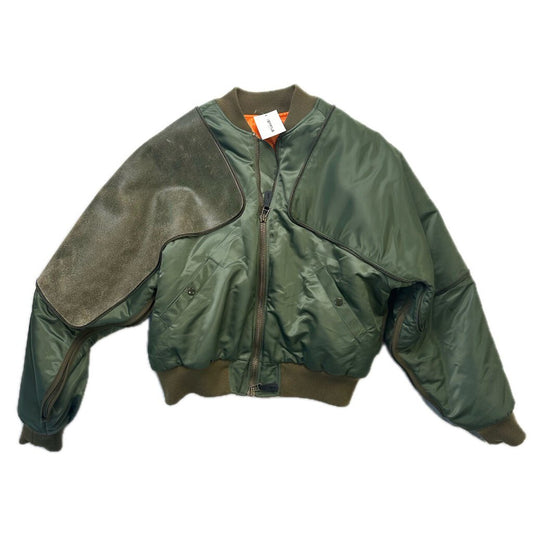 New Kapital Olive Pillow Bomber Jacket size 3