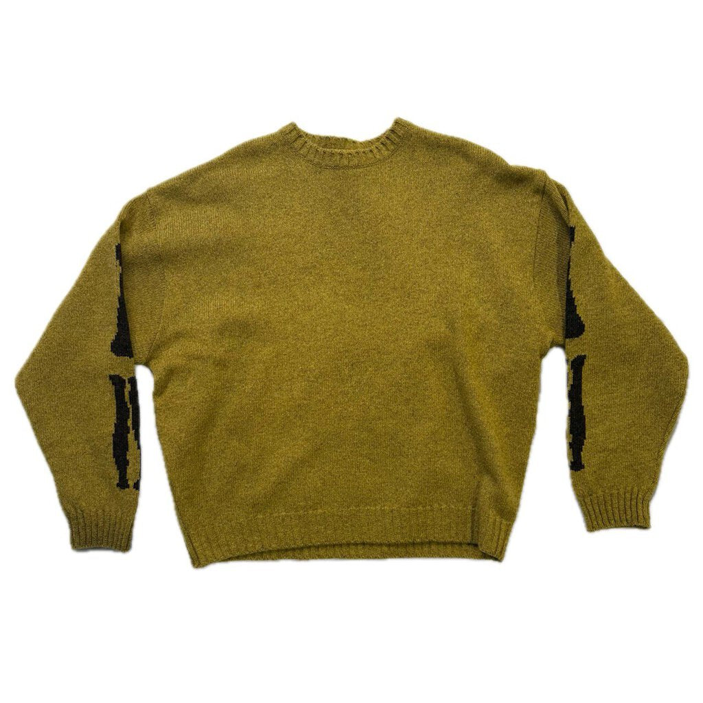 Kapital Bone Mustard Bone Sweater size 1