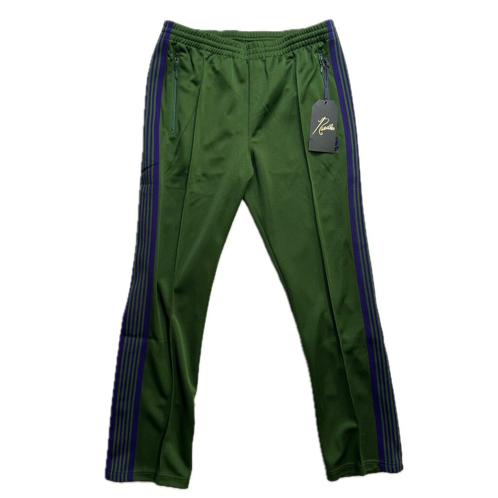 Preowned Needles Green Purple Track Pants Size Small