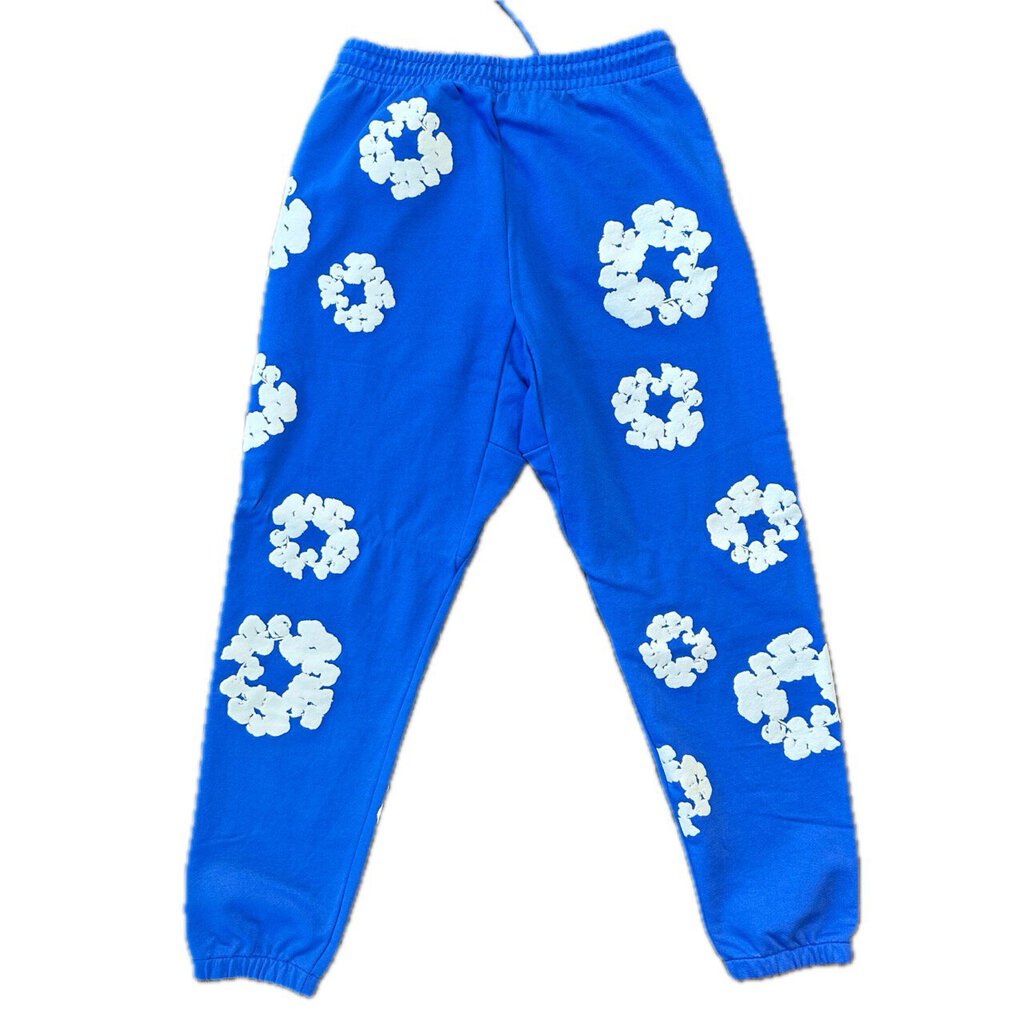 New Denim Tears Blue Wreath Sweatpants Size Large