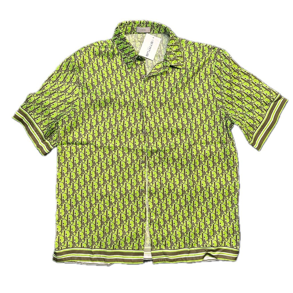 Dior Silk Button Up Lime Green size 40(L)