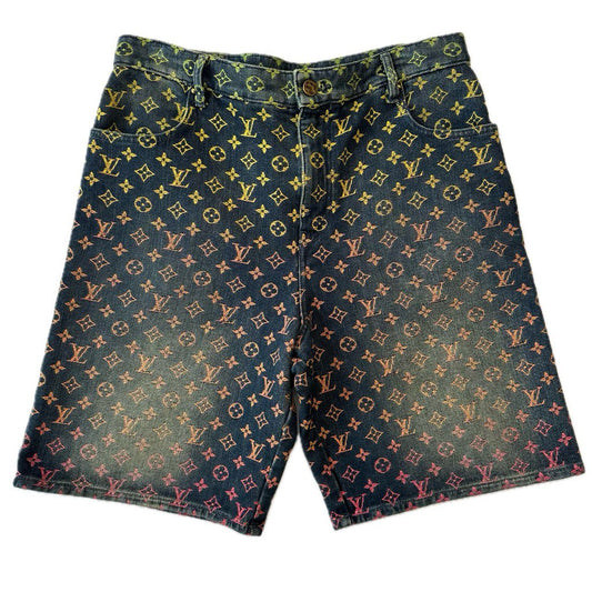 New Louis Vuitton Monogram Multi-Color Shorts sz.32