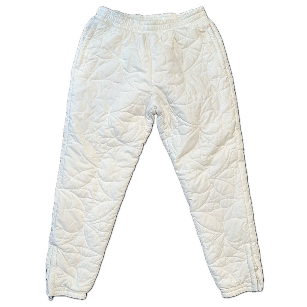 Preowned Louis Vuitton White Monogram Sweatpants Size L