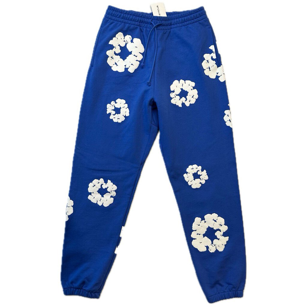 New Denim Tears Blue Wreath Sweatpants Size XL