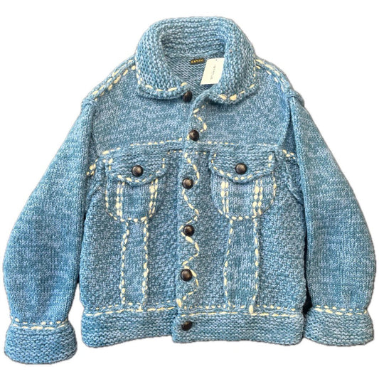 New Kapital Knit Blue Jacket Size O/S