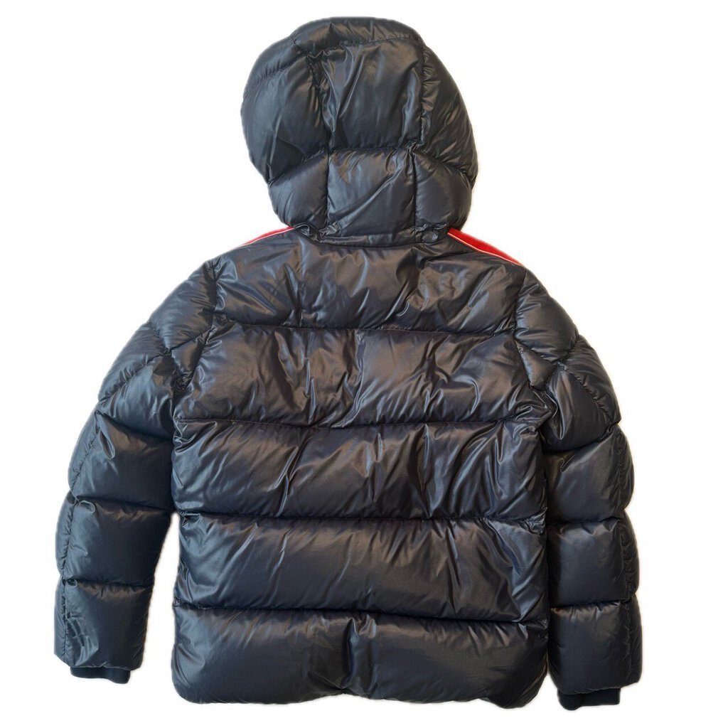 Preowned Moncler Puffer Stripe & Navy size 2