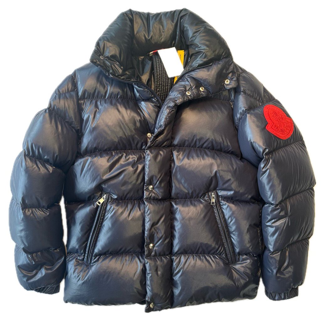 Preowned Moncler Maya Navy Red Patch size 1