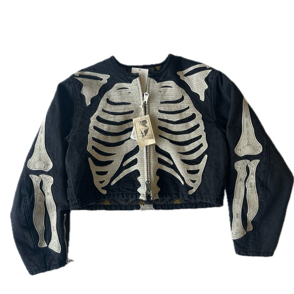 New Kapital Bone Motocross Black Jacket Size 1