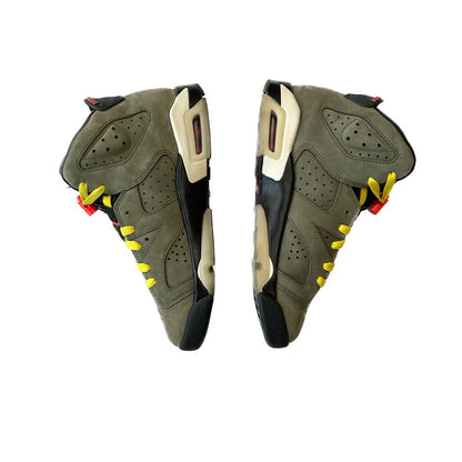 Preowned Jordan 6 Travis Scott Olive sz.10.5