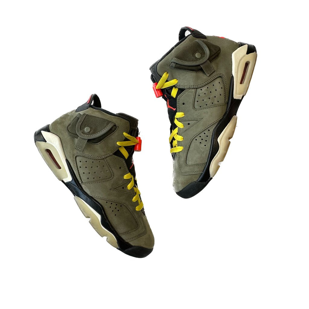 Preowned Jordan 6 Travis Scott Olive sz.10.5