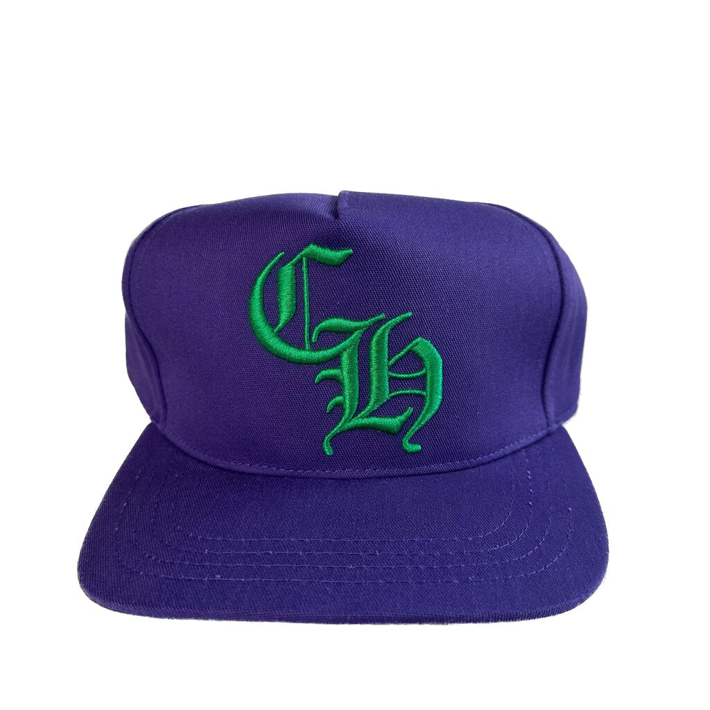 New Chrome Hearts Purple & Green Baseball Hat