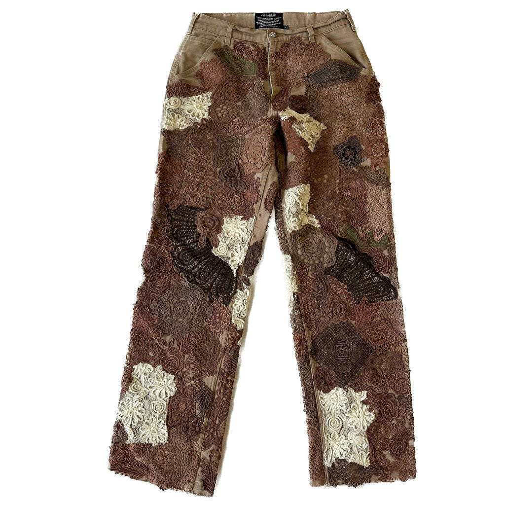 New Earthling Brown Paisley Pants size 32